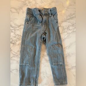 Hey Gang Striped Blue denim Kids 2T
